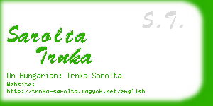 sarolta trnka business card